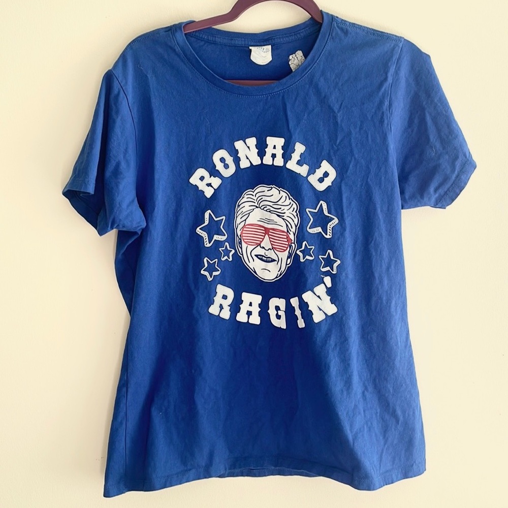 Ronald Ragin funny political blue t-shirt size XL